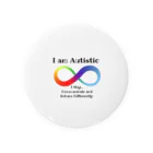 Allan's Family TravelのI am Autistic Tin Badge