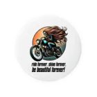 shime_savaのride forever. shine forever. be beautiful forever! Tin Badge