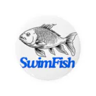 ウェブエンパイアのSwimFish(泳ぐ魚) Tin Badge