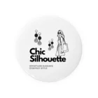 CHIBE86のChic Silhouette Tin Badge