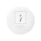 rilybiiの🍧 Strawberry Shaved Ice Tulip . Tin Badge