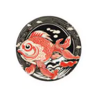 北仲ぐみのだるまな金魚 Tin Badge