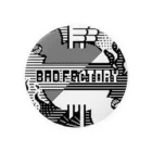 BAD FACTORYの天 BADFACTORY 悪 Tin Badge