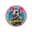 Be proudのBe proudネズミ 缶バッジ