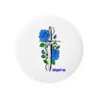 micyorina shopのmicyorina logo 『Blue』 Tin Badge