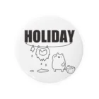 うさやの【HOLIDAY】ライオンさんの休日 Tin Badge