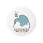 ぴー助（さいとうぴー）のトケナイカキゴオリ～チョコミント～ Tin Badge