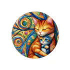 momoart8888の森の静けさに包まれて🌳🐈(=^・^=) Tin Badge