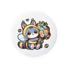 きぐるみあにまるず！の花束きぐるみネコ Tin Badge