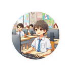 可愛い男の子イラスト販売所　By,keicyanの男の子　中学1年生　パソコン部 Tin Badge