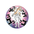 にゃんまゆ工房のゴゴゴ銀河のうさぎねこ Tin Badge