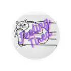 CATZOOのFeeling Tired cat Tin Badge