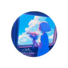 花束娘のA Girl and Flowers on the Journey Tin Badge