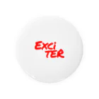 Exciter K.K.の Exciter(文字バージョン) Red Tin Badge