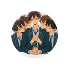 可愛い男の子イラスト販売所　By,keicyanの男の子　中学1年生　ラブ？ Tin Badge