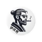 UKIYO-E_POP_by_convert_worksの伊達男 Tin Badge