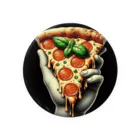 yuriseのおしゃれなpizzaのグッズ Tin Badge