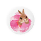 Uchikaのおやゆびうさぎ(花） Tin Badge