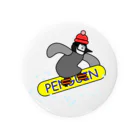 J's Mart 2ndのスノボペンギン Tin Badge