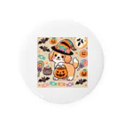 あとりえmignonのハロウィンドッグ Tin Badge