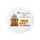 NAKAYUKA Online shopのコーヒーミル＆コーヒーカップ Tin Badge