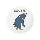 パワフルクリニックのEXIT ペンギン Tin Badge