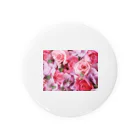 ♡Hearty flowers♡のRose (pink) Tin Badge