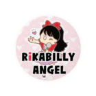 rikabilly-angelのリカビリーエンジェルロゴ Tin Badge