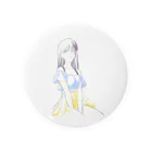 bnnon42のロングの女の子 Tin Badge