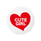 amuYouのCUTEなGIRL Tin Badge