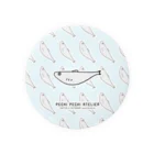 ぺちぺち工房 Pechi Pechi Atelierのししゃもがいっぱい Tin Badge