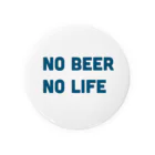 mustachesのNO BEER  NO LIFE 缶バッジ