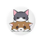 スナネコシンドバッド SUZURIキャラバンのしばねこ（胡麻柴） Tin Badge