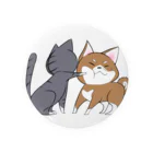 スナネコシンドバッド SUZURIキャラバンのしばねこネコパンチ（胡麻柴） Tin Badge