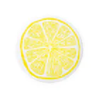 NIKORASU GOの「この夏のおすすめ「レモンの輪切り」 缶バッジ