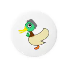 蛇口〆太のお店の鴨が葱背負って鍋被ってやって来る Tin Badge