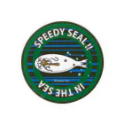 SPEEDY SEALのアザラシ　リラックス　コーヒータイム 缶バッジ