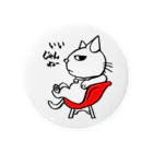 キクヤの三河ねこ赤イス Tin Badge