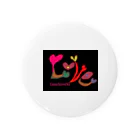 tanachi rocks art shopの文字アート　LOVE Tin Badge