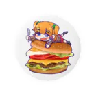 みねつきのみかんちゃんとハンバーガー 缶バッジ