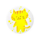 えかきにゃんこのお店♪のきいろいねこ 缶バッジ