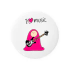 フトンナメクジのI LOVE MUSIC - アイラヴミュージック エレクトリックベースVer.  Tin Badge