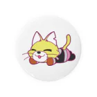 キャットＣのこうじょうけんがくの寝そべりキャットC単独 Tin Badge