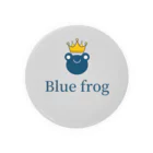 Blue_frogのロゴ缶バッジ（グレー） 缶バッジ