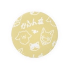 KUROHANAの花粉症アピール犬と猫 Tin Badge
