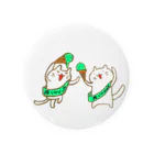 Hello Happy Catのチョコミン党の踊り Tin Badge