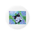 shimaneko megumi（しま猫めぐみ）のAWOJI  THE  CAT  雨がすき ！ Tin Badge