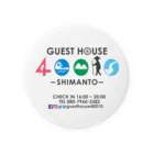 GUEST HOUSE 40010の75mm40010缶バッジロゴ＋ Tin Badge