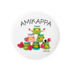 虹色工房のAMIKAPPA ピラミッド Tin Badge