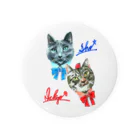 ＊あり＊の虹色創世記の青君&苺心ちゃん Tin Badge